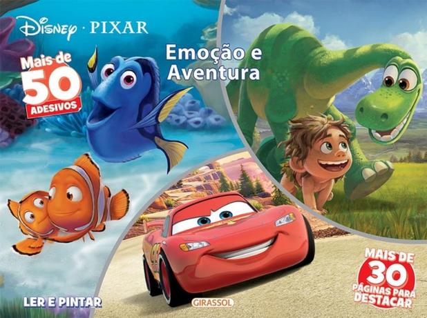 Disney pixar - emocao e aventura - ler e pintar - Girassol Menor preço em Disney pixar - emocao e aventura - ler e pintar - Girassol