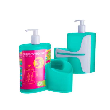 Dispenser Abraço Sobre a Pia 600ml Verde - Coza - Brinox Menor preço em Dispenser Abraço Sobre a Pia 600ml Verde - Coza - Brinox