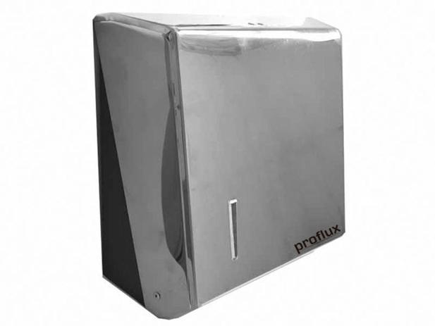 Dispenser de Papel Toalha Aço Inox Interfolhas - Proflux Menor preço em Dispenser de Papel Toalha Aço Inox Interfolhas - Proflux