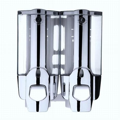 Dispenser Duplo Para Shampoo e Condicionador Kit com 3 para Parede - Cn Menor preço em Dispenser Duplo Para Shampoo e Condicionador Kit com 3 para Parede - Cn