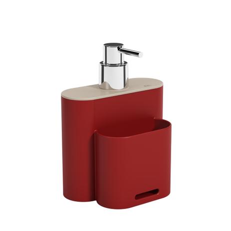 Dispenser Flat 500 ml Vermelho Bold Coza e Ligth Gray Coza - Brinox é ruim? Dispenser Flat 500 ml Vermelho Bold Coza e Ligth Gray Coza - Brinox é boa?