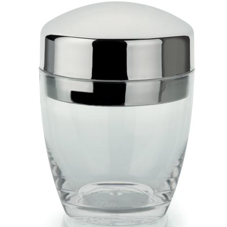 Dispenser Organizador Suporte Porta Algodão Cotonete Cromo Natural - Ou Menor preço em Dispenser Organizador Suporte Porta Algodão Cotonete Cromo Natural - Ou