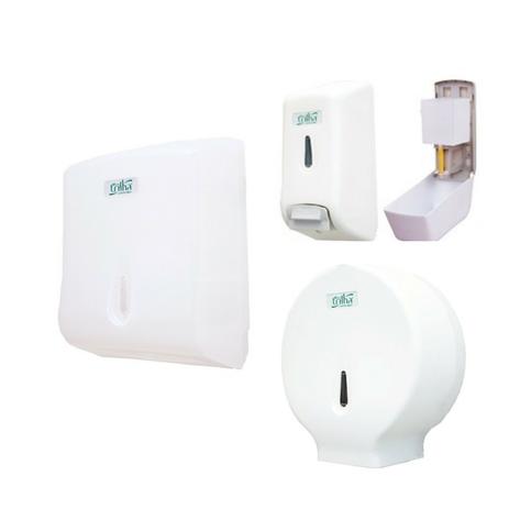 Dispenser p/ Sabonete Líquido + Toalheiro + Dispenser p/ Papel Higiênico Rolão 300 / 400 m Trilha Menor preço em Dispenser p/ Sabonete Líquido + Toalheiro + Dispenser p/ Papel Higiênico Rolão 300 / 400 m Trilha