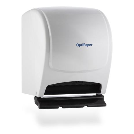 Dispenser Papel Toalha Bobina Alavanca - OptiPaper Menor preço em Dispenser Papel Toalha Bobina Alavanca - OptiPaper