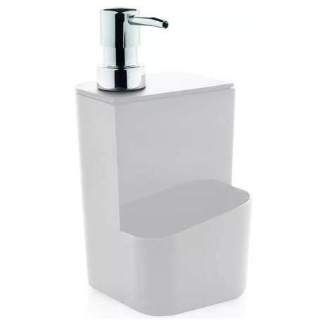 Dispenser Para Detergente Esponja 650ml Sabão Líquido Branco - Ou é boa?