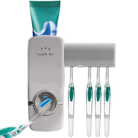 Dispenser para Pasta de Dente e Porta Escova - Western Menor preço em Dispenser para Pasta de Dente e Porta Escova - Western