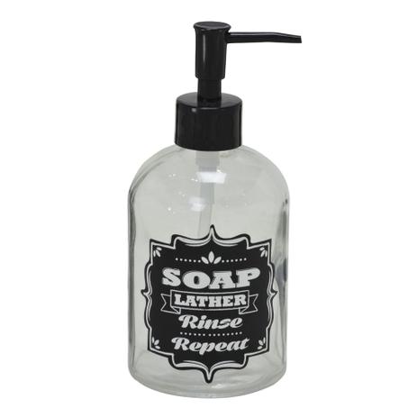 Dispenser para Sabonete Líquido de Vidro e Plástico Soap Lather Espuma de Sabão 18cm Concepts Life é boa?