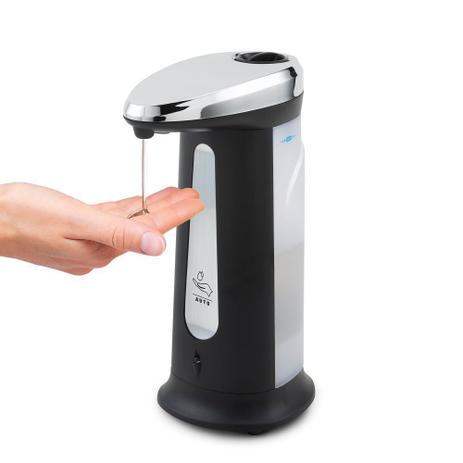 Dispenser Sabão Líquido Álcool Gel Automático Sensor Elétrico Inteligente 400ml Multilaser Sabonete Menor preço em Dispenser Sabão Líquido Álcool Gel Automático Sensor Elétrico Inteligente 400ml Multilaser Sabonete