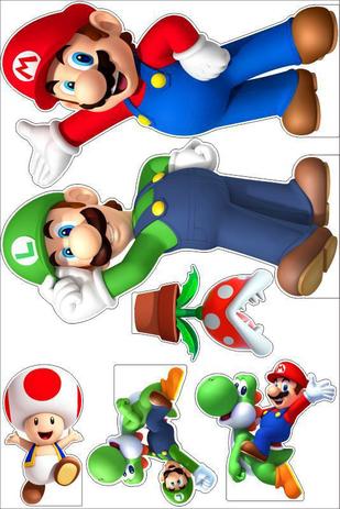 Display Decorativo Festa Super Mario Bros 6 Pecas 1 Print Kit Decoracao De Festa Magazine Luiza
