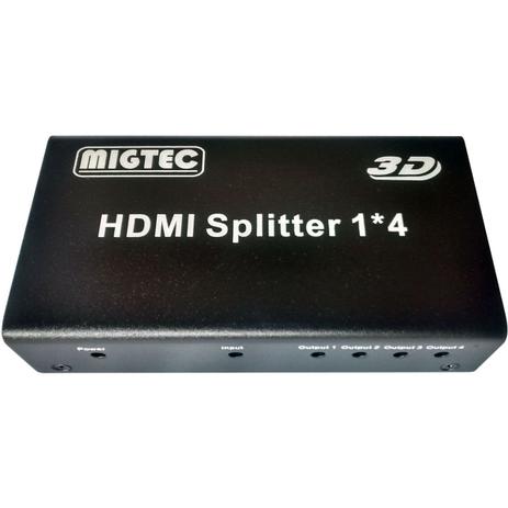 Distribuidor De Video Splitter Hdmi 1x4 3d 1080p Dk104 - Migtec Menor preço em Distribuidor De Video Splitter Hdmi 1x4 3d 1080p Dk104 - Migtec