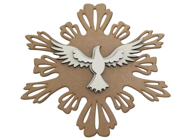 Divino Espírito Santo Decoração em Mdf Batizado - Eptcel Arte em Mdf Menor preço em Divino Espírito Santo Decoração em Mdf Batizado - Eptcel Arte em Mdf