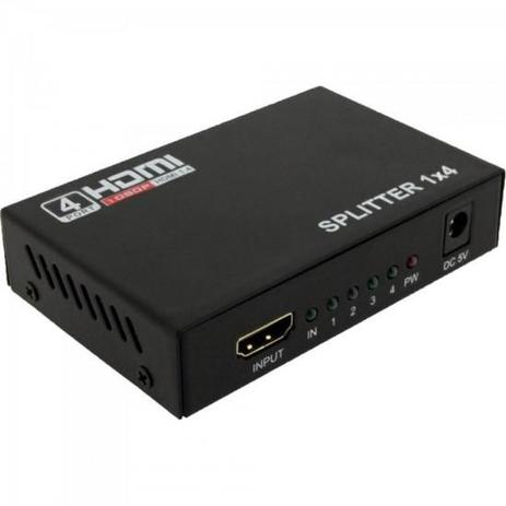 Menor preço em Divisor HDMI 1 Entrada X 4 Saidas CHSL0005 Preto STORM