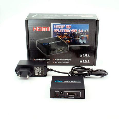 Divisor Splitter Distribuidor Cabo Hdmi 1x2 1080P Full Hd Versão 1.4 3D Menor preço em Divisor Splitter Distribuidor Cabo Hdmi 1x2 1080P Full Hd Versão 1.4 3D