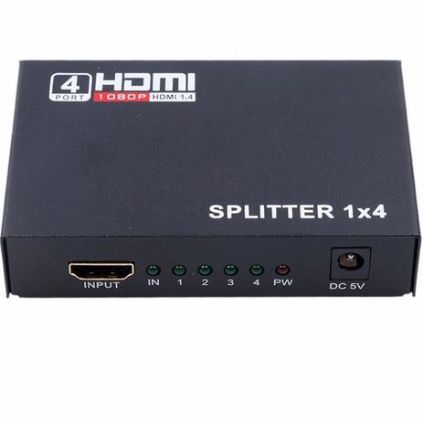 Divisor Splitter Hdmi 4 Saídas 1080P 1.4 3D - S/m Menor preço em Divisor Splitter Hdmi 4 Saídas 1080P 1.4 3D - S/m