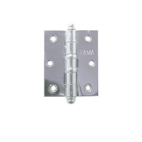 DOBRADIÇA 1535 COM ANEL 3.1/2x3” KIT COM 3 PEÇAS LATÃO CROMADO - Fama Menor preço em DOBRADIÇA 1535 COM ANEL 3.1/2x3” KIT COM 3 PEÇAS LATÃO CROMADO - Fama