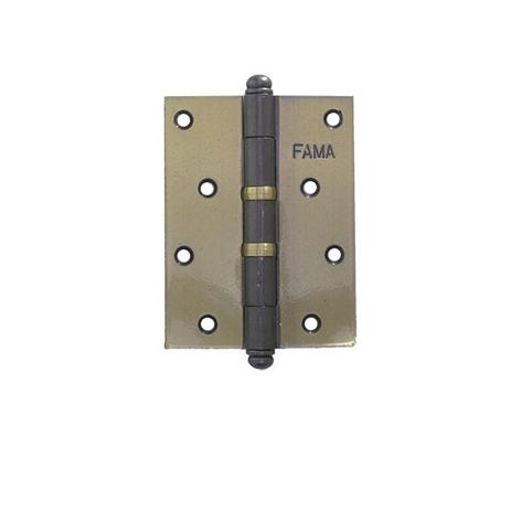 DOBRADIÇA 1535 COM ANEL 4x3” KIT COM 3 PEÇAS FERRO OXIDADO - Fama Menor preço em DOBRADIÇA 1535 COM ANEL 4x3” KIT COM 3 PEÇAS FERRO OXIDADO - Fama
