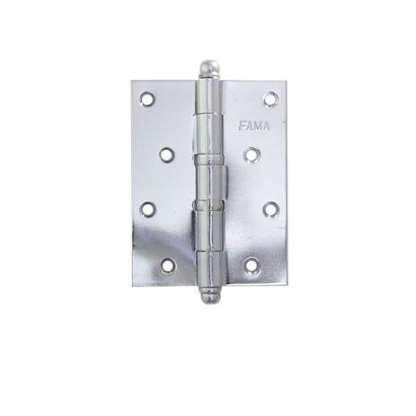 DOBRADIÇA 1535 COM ANEL 4x3” KIT COM 3 PEÇAS LATÃO CROMADO - Fama Menor preço em DOBRADIÇA 1535 COM ANEL 4x3” KIT COM 3 PEÇAS LATÃO CROMADO - Fama
