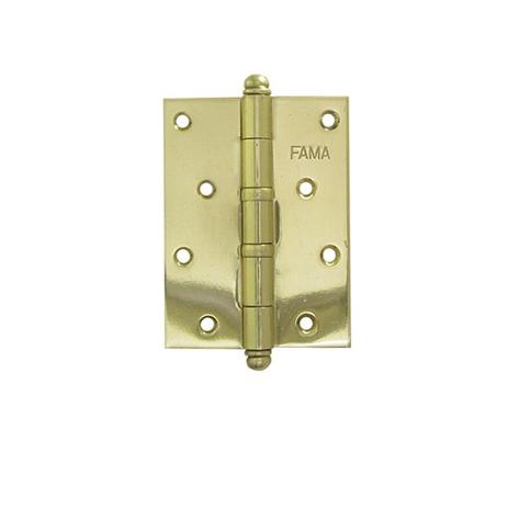 DOBRADIÇA 1535 COM ANEL 4x3” KIT COM 3 PEÇAS LATÃO DOURADO - Fama Menor preço em DOBRADIÇA 1535 COM ANEL 4x3” KIT COM 3 PEÇAS LATÃO DOURADO - Fama
