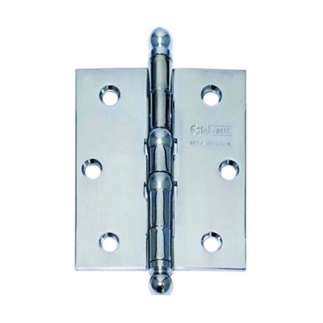 Dobradiça de aço sem rolamento 3” x 2.1/2” V500 cromada La Fonte Menor preço em Dobradiça de aço sem rolamento 3” x 2.1/2” V500 cromada La Fonte