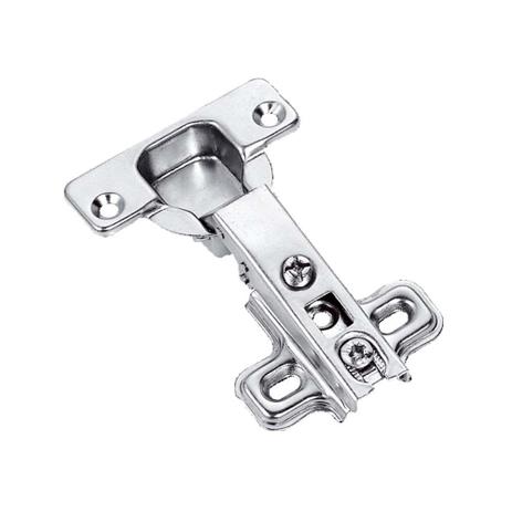 Dobradiça estampada para armário com calço 35mm baixa Bemfixa Menor preço em Dobradiça estampada para armário com calço 35mm baixa Bemfixa