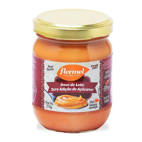 Doce de Leite Cremoso Flormel Zero Açúcar 210g Menor preço em Doce de Leite Cremoso Flormel Zero Açúcar 210g