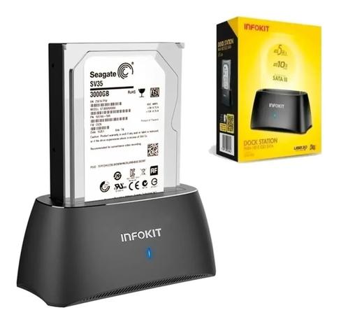 Dock Station Hd E Ssd 2.5 E 3.5 Conexão Sata Usb 3.0 Até 10tb 5 Gbps Z320 - Exbom Infokit Menor preço em Dock Station Hd E Ssd 2.5 E 3.5 Conexão Sata Usb 3.0 Até 10tb 5 Gbps Z320 - Exbom Infokit