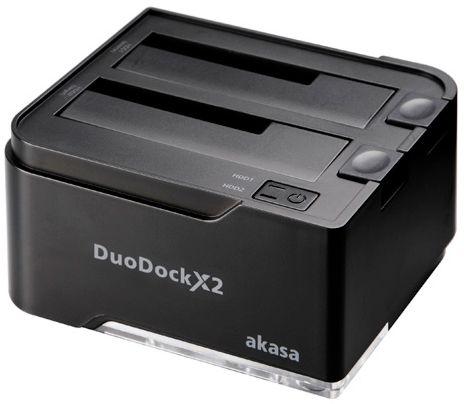 Docking Station para HD 2.5 / 3.5 SATA Akasa DuoDock X2 - USB 3.0 - AK-DK06U3-BK - Preto Menor preço em Docking Station para HD 2.5 / 3.5 SATA Akasa DuoDock X2 - USB 3.0 - AK-DK06U3-BK - Preto