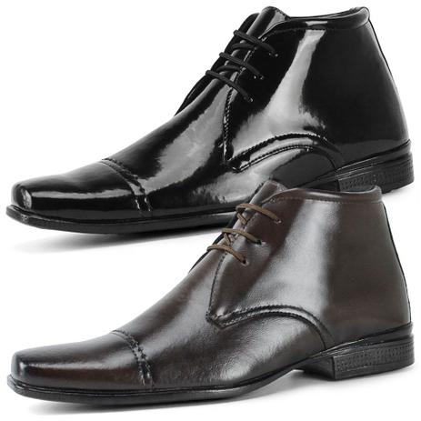 bota masculina verniz