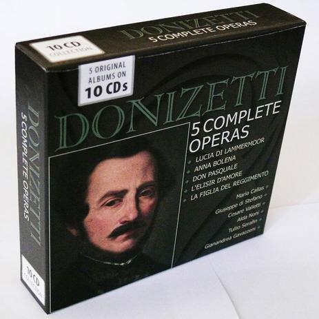 Donizetti - 5 Operas Completas (Box 10 CDs) - The intense media Menor preço em Donizetti - 5 Operas Completas (Box 10 CDs) - The intense media