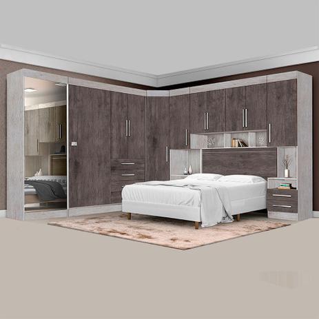 Dormitório Completo Georgia JA Avelã / Itaúba Para Cama Box 1,58M Casal - Ja móveis Menor preço em Dormitório Completo Georgia JA Avelã / Itaúba Para Cama Box 1,58M Casal - Ja móveis