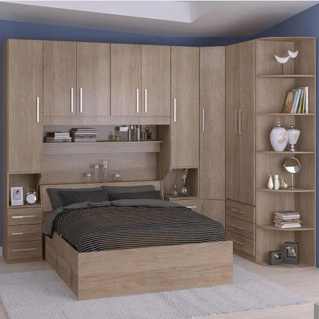 Dormitorio De Casal Sem Cama 1219s Castanho Moveis Ilan Quarto Completo Magazine Luiza