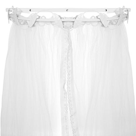 Dossel Parede Folhas Brancas Com Mosquiteiro Quarto Bebê Infantil Menina Menino - Potinho de mel Menor preço em Dossel Parede Folhas Brancas Com Mosquiteiro Quarto Bebê Infantil Menina Menino - Potinho de mel