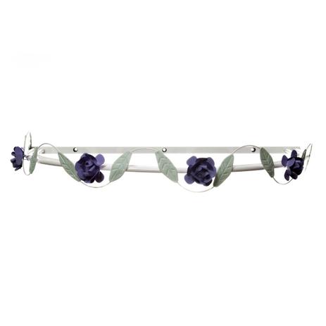 Dossel Parede Folhas Com Flores Lilás Quarto Bebê Infantil Menina - Potinho de mel Menor preço em Dossel Parede Folhas Com Flores Lilás Quarto Bebê Infantil Menina - Potinho de mel