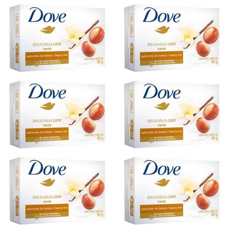 Dove Creamy Comfort Karité Baunilha / Vanilla Sabonete 90g (Kit C/06) Menor preço em Dove Creamy Comfort Karité Baunilha / Vanilla Sabonete 90g (Kit C/06)