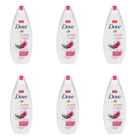 Dove Go Fresh Revigorante Sabonete Líquido 250ml (Kit C/06) Menor preço em Dove Go Fresh Revigorante Sabonete Líquido 250ml (Kit C/06)