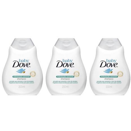 Dove Hidratação Sensível Shampoo Infantil 200ml (Kit C/03) Menor preço em Dove Hidratação Sensível Shampoo Infantil 200ml (Kit C/03)