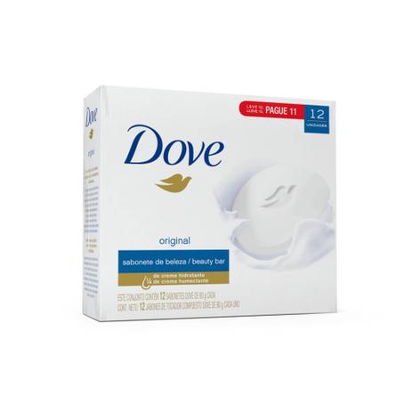 Dove Original Sabonete 12x90g Menor preço em Dove Original Sabonete 12x90g