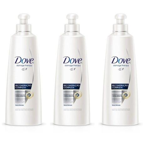 Dove Reconstrução Completa Creme P/ Pentear 200ml (Kit C/03) Menor preço em Dove Reconstrução Completa Creme P/ Pentear 200ml (Kit C/03)