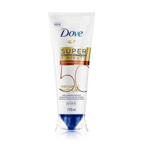 Dove Super Condicionador 1 Minuto Fator de Nutrição 50 170ml Menor preço em Dove Super Condicionador 1 Minuto Fator de Nutrição 50 170ml