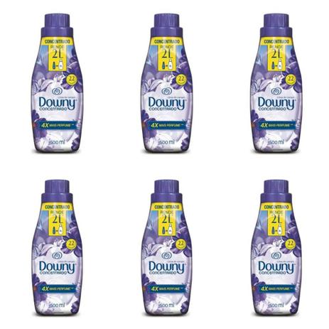 Downy Lírio Roxo Amaciante De Roupas Concentrado 500ml (Kit C/06) Menor preço em Downy Lírio Roxo Amaciante De Roupas Concentrado 500ml (Kit C/06)