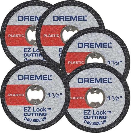 Menor preço em Dremel EZ476 - Disco de Corte para Plástico EZ Lock Jogo c/ 5 peças