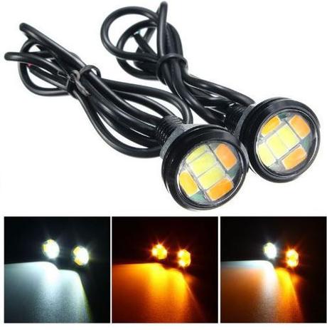 Drl Led Luz Diurna 5730 6Smd 23mm Switchback Branco/Ambar - Par - Distribuído frc magazine Menor preço em Drl Led Luz Diurna 5730 6Smd 23mm Switchback Branco/Ambar - Par - Distribuído frc magazine