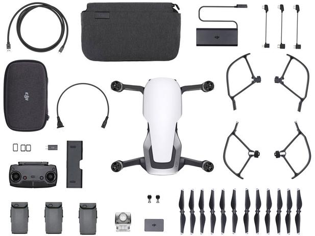 Drone DJI Mavic Air Combo Fly More - Arctic White Menor preço em Drone DJI Mavic Air Combo Fly More - Arctic White
