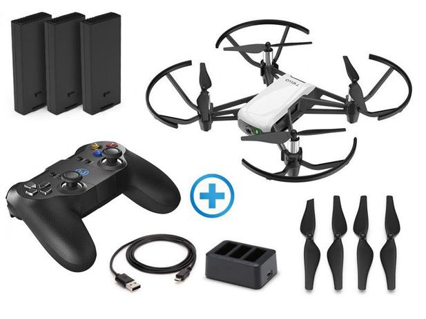 Drone Dji Tello Boost Combo Arctic White C/ Radio Controle Menor preço em Drone Dji Tello Boost Combo Arctic White C/ Radio Controle