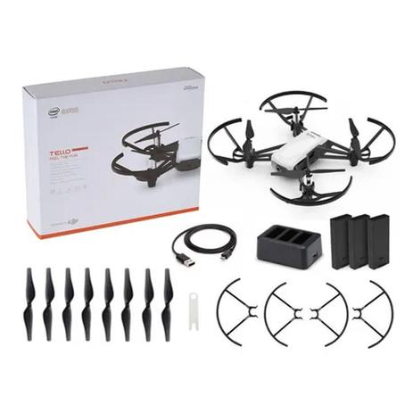 Drone Dji Tello Boost Combo Drone Com Câmera Hd Branco Anatel Menor preço em Drone Dji Tello Boost Combo Drone Com Câmera Hd Branco Anatel