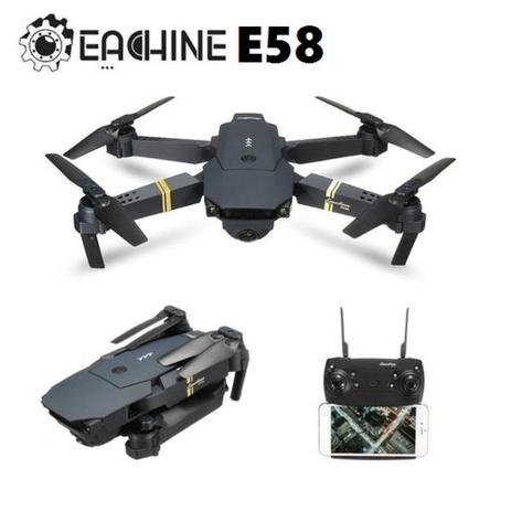 Drone eachine e58 com câmera hd 2.4ghz - black Menor preço em Drone eachine e58 com câmera hd 2.4ghz - black