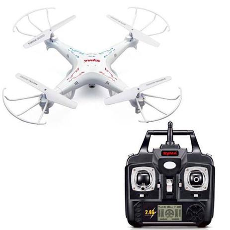 Drone Syma X5c-1 Upgraded 6 Eixos/Bateria 500mah/3.7v - Branco Menor preço em Drone Syma X5c-1 Upgraded 6 Eixos/Bateria 500mah/3.7v - Branco
