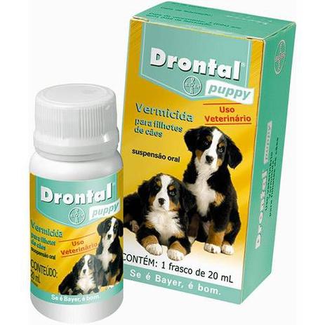 Drontal Puppy 20ml Cães Filhotes - Bayer Menor preço em Drontal Puppy 20ml Cães Filhotes - Bayer