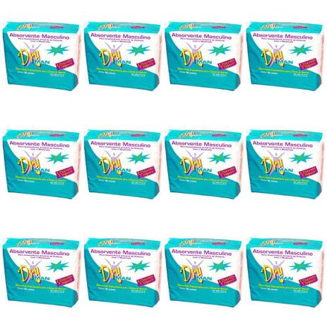 Dry Man Absorvente Masculino C/10 (Kit C/12) Menor preço em Dry Man Absorvente Masculino C/10 (Kit C/12)