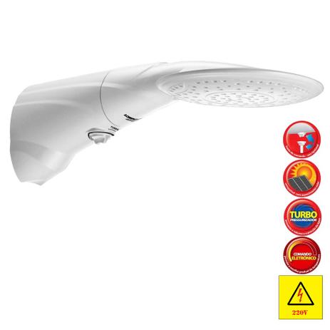 Ducha Advanced Turbo Temperatura Eletrônica Lorenzetti 7500w 220v com Haste Prolongadora Menor preço em Ducha Advanced Turbo Temperatura Eletrônica Lorenzetti 7500w 220v com Haste Prolongadora